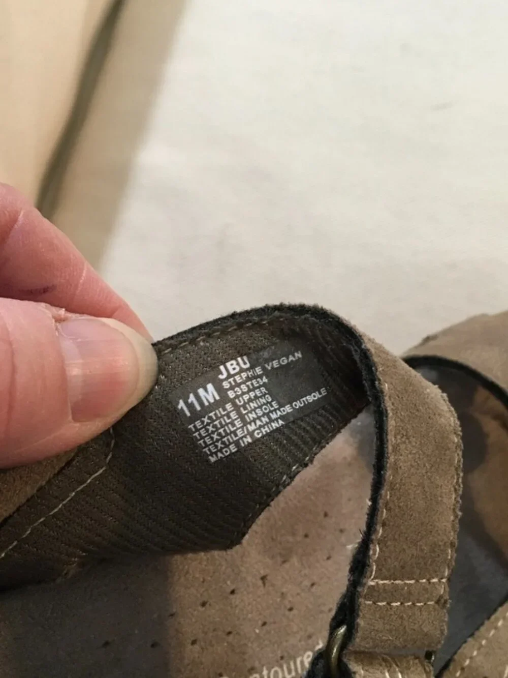 JBU Stephie Vegan Nubuck Casual Sandal